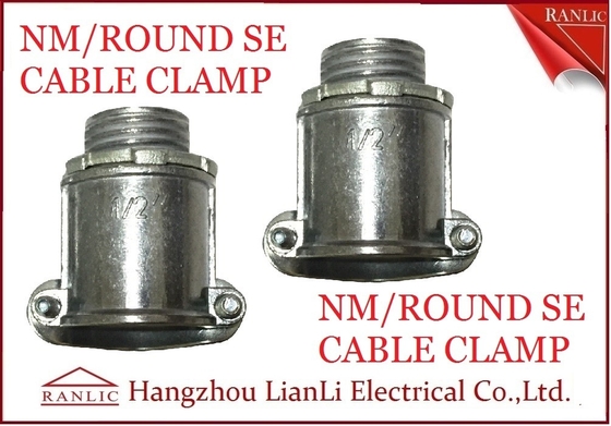 China Aluminium 1/2“ 3/4&quot; Nanometer-Runde Se-Kabelschelle für Bindung der Draht zum Ausgang-Kasten fournisseur