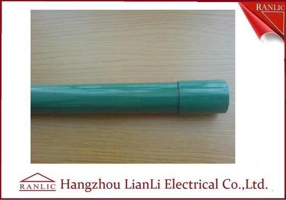 China Stahl-PVC beschichtete elektrische Koppelung des Leitungsrohr-C/W u. Plastikkappe 3,05 Meter fournisseur