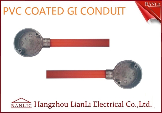 China Orange PVC beschichtete GI BS4568 elektrische Rohre mit 1.6mm Thickenss fournisseur