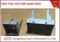 Heißes Bad-Ende-GI elektrischer Gruppen-Kasten/Gruppen-elektrischer Kasten 3 Zoll lang und 3 Zoll breit fournisseur