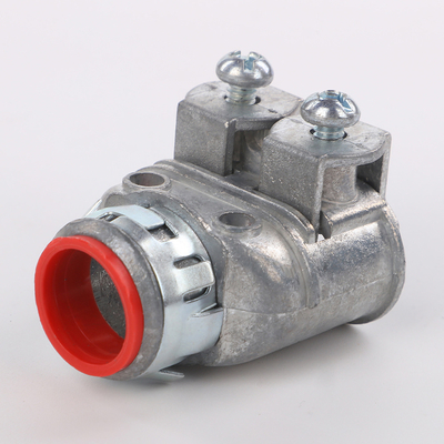 China Flexible AC Kabelklemme IN 3/8 &quot;Snap-In Double Duplex Connector Zinkguss 1/2&quot; Kehle für Steckdose fournisseur