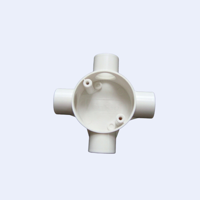 China Schrauben-Teil-Gebrauchs-Messing des ABC-Grad PVC-Anschlusskasten-Vierwegs-20mm 25mm fournisseur
