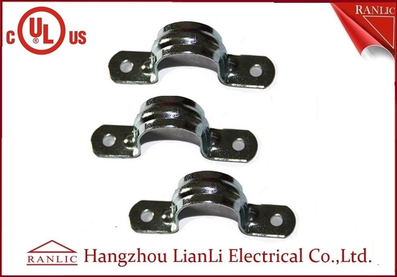 China ISO9001 galvanisiertes ELEKTROEMT Straps Clamps mit zwei Loch, 3/4&quot; 1&quot; bis 4&quot; fournisseur