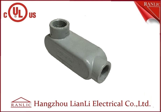 China Grau 3/4 Zoll 1 Zoll steifes Rohr-Körper AluminiumpVC beschichtete Innengewinde fournisseur