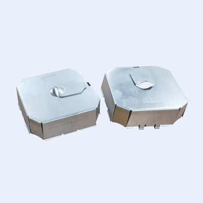 Tiefe runde Anschlusskasten-Stahlabdeckung 1/2“ 1/4&quot; 3/4&quot; galvanisiertes Ende fournisseur