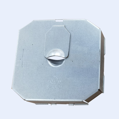 Tiefe runde Anschlusskasten-Stahlabdeckung 1/2“ 1/4&quot; 3/4&quot; galvanisiertes Ende fournisseur