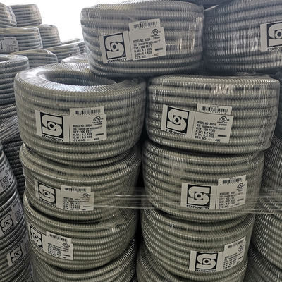 3/4&quot; wasserdichtes flexibles Metallrohr-heißes Bad-Spulen-Grau PVC beschichtete fournisseur